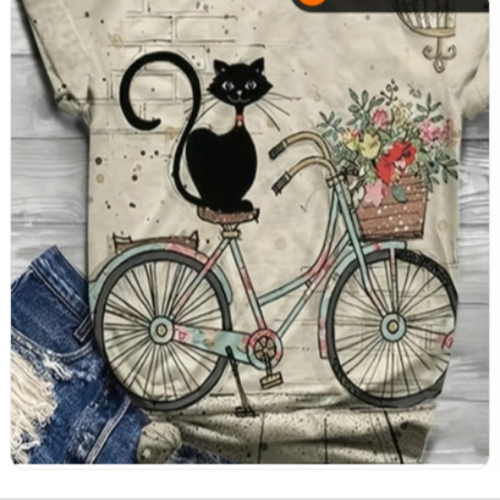 T shirt rounded neck short sleeve.Unique photo. NWOT XL (14)